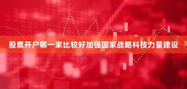 股票开户哪一家比较好加强国家战略科技力量建设